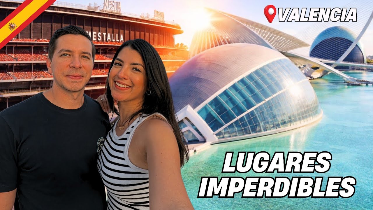 ¡3 Lugares IMPERDIBLES de Valencia! 🇪🇸  PRIMER RECORRIDO TURÍSTICO