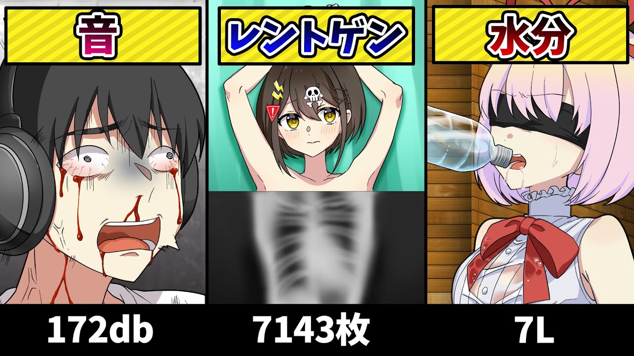 身近にある物の致死量ランキング【アニメ】【漫画動画】
