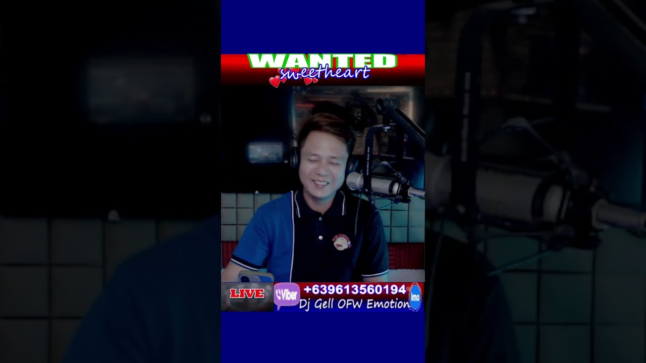 Live Now : Wanted Sweetheart with DJ Gell OFW Emotion Tv.Radio / Feb 10, 2026 / 7-10PM