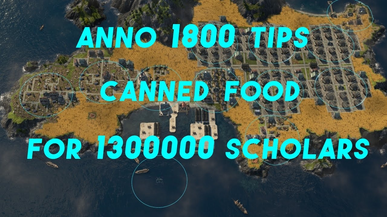 Canned Food For 1,300,000 Scholars  Anno 1800 tips