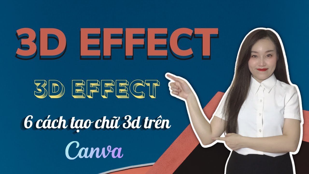 Cách tạo hiệu ứng chữ 3D trên Canva