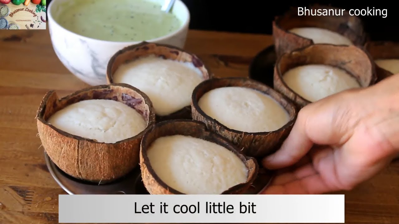 Coconut Shell Idli | Idli in Coconut Shell | Idli in new style | New Breakfast idea no soda