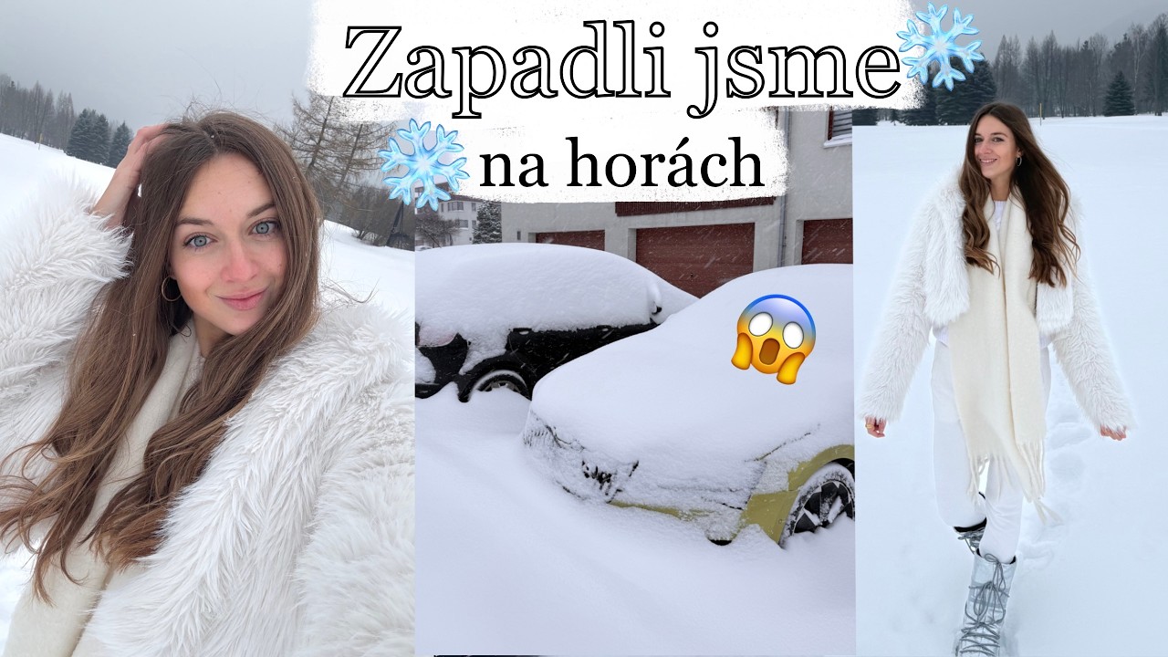 sněhová kalamita v Beskydech😱❄️ |víkend na horách VLOG🏔️