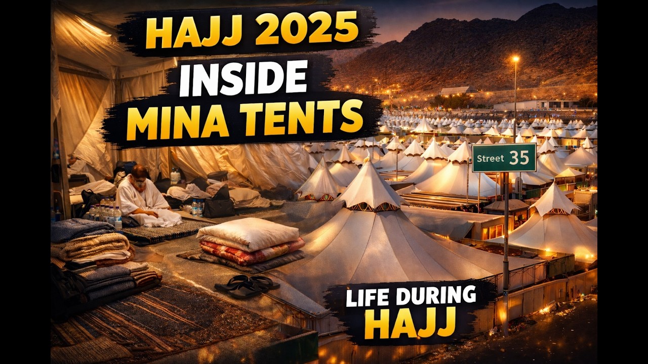 Hajj 2025  Inside Mina Tents | Life in Mina Camp During Hajj