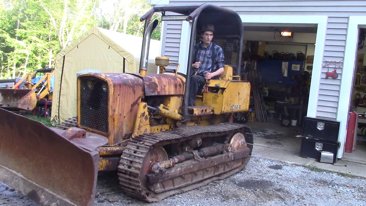 John Deere 350 - First Drive With New Clutch!