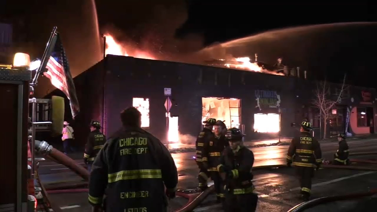 Albany Park fire guts Twisted Hippo brewpub, gym, apartment building | ABC7 Chicago
