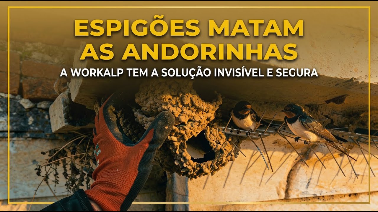 Espigões Matam Andorinhas? Conheça o Sistema Eletrostático da Workalp que Só Afasta !