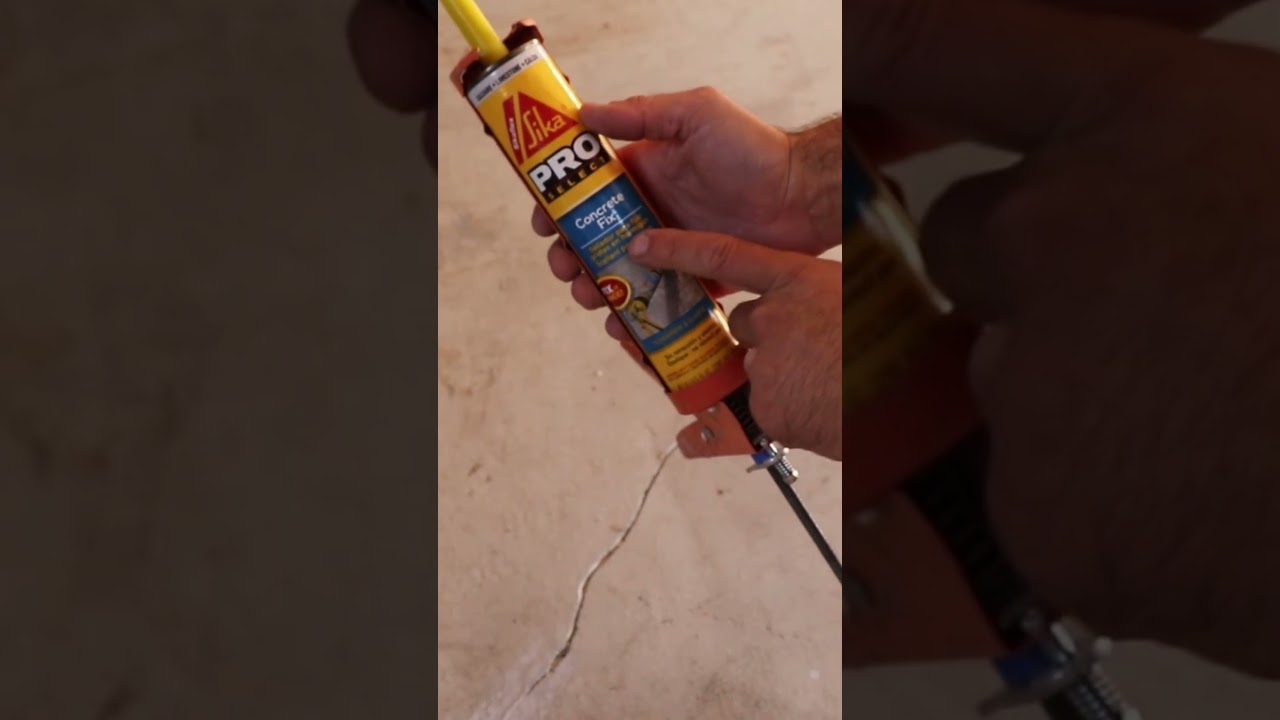 Concrete Crack Repair #diy #concrete #crackrepair #homerenovation
