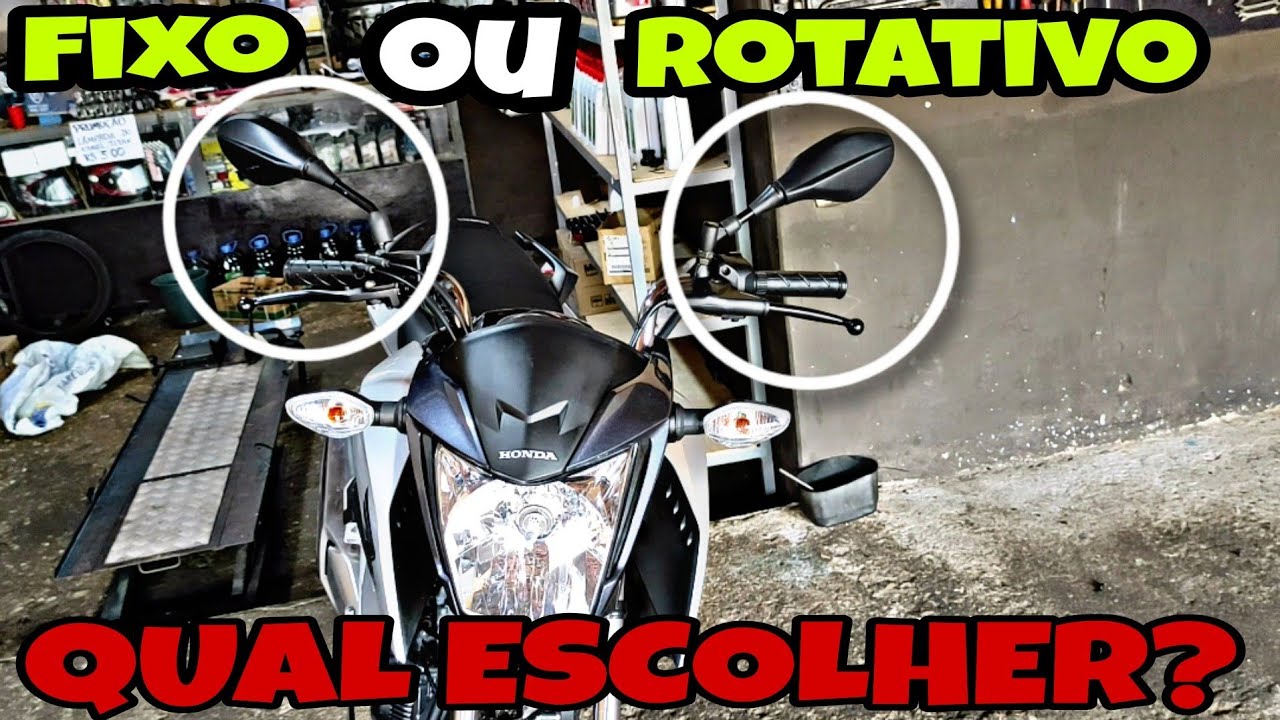 Retrovisor f800 na Titan 160 ( fixo ou rotativo ) marca AWA