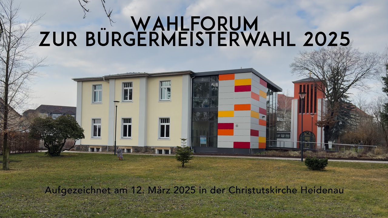 Wahlforum zur Bürgermeisterwahl in Heidenau