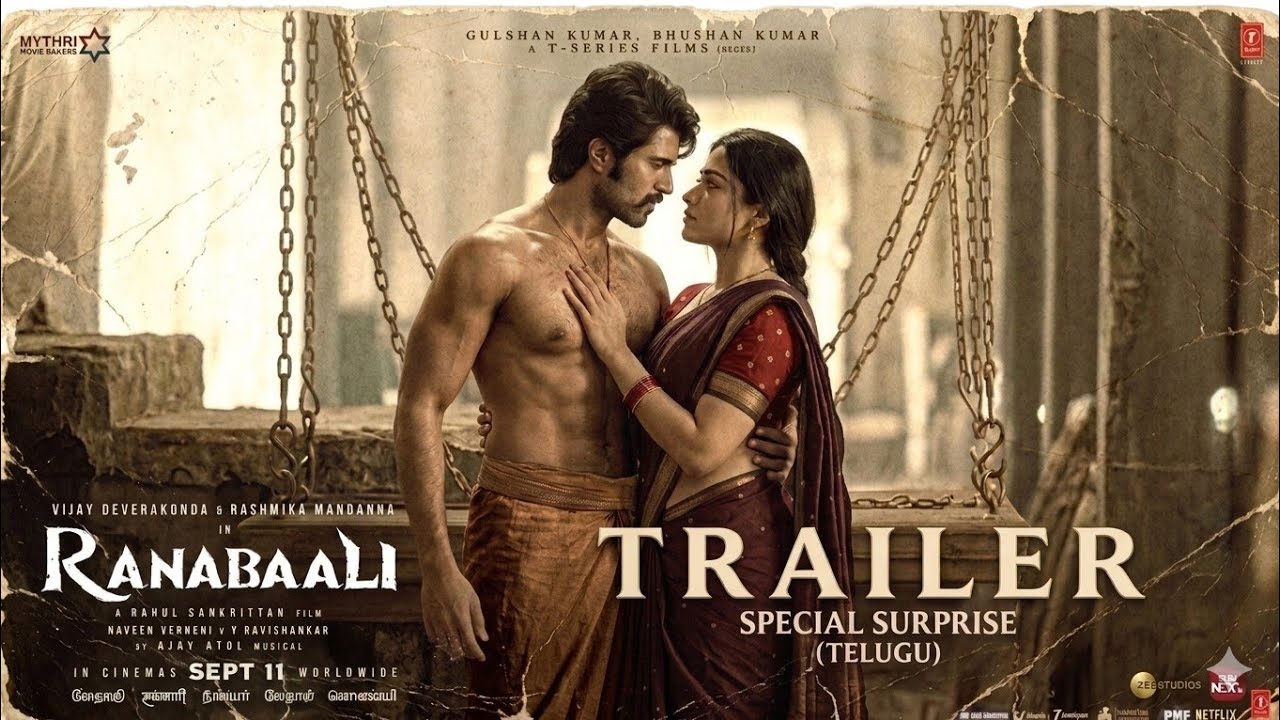 Ranabaali Trailer | Rashmika mandana | Vijay Devarakonda | Ar Rahman | world wide grand release 