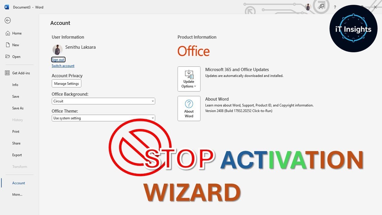 How to Stop Microsoft Office Activation Wizard from Popping UP | iT Insights