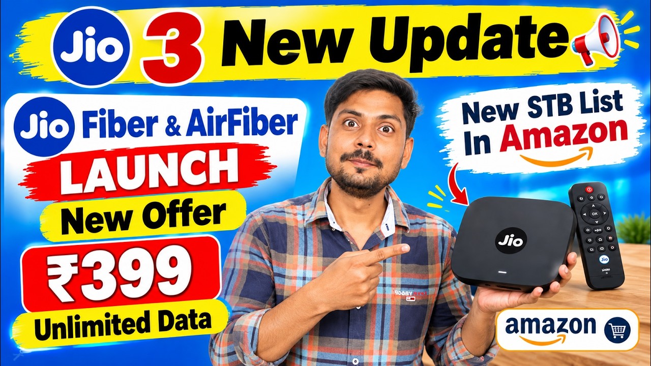Jio AirFiber New Offer ₹399 | Unlimited Data | New STB Launch & Freedom Offer