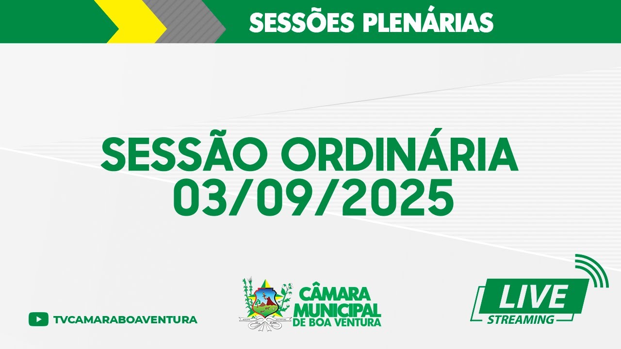 Sessão Ordinária 03/09/2025