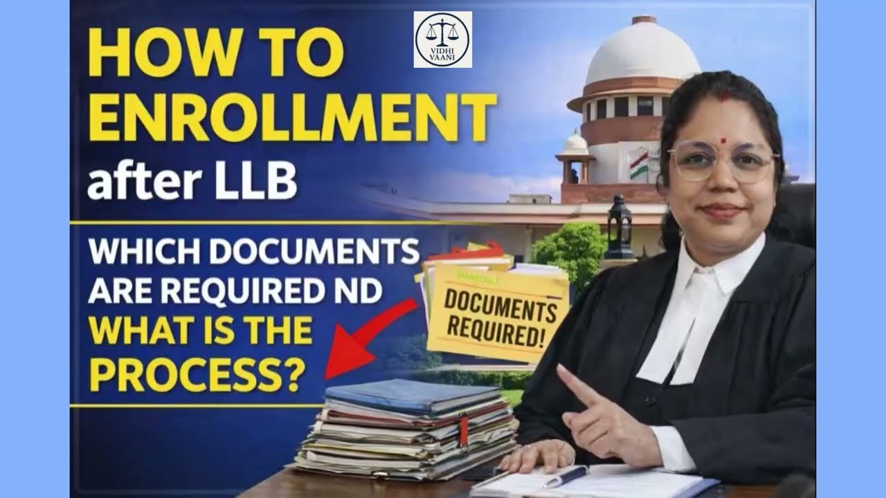 Bar Council Enrollment 2026 | LLB Ke Baad Advocate Registration Kaise Kare 🔥Process @vidhvaani-law