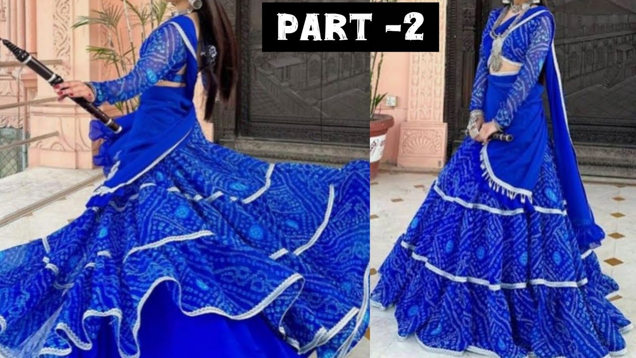 Dress from saree/blouse cutting and stitching/dupatta making/lehenga chunni cutting and stitching 