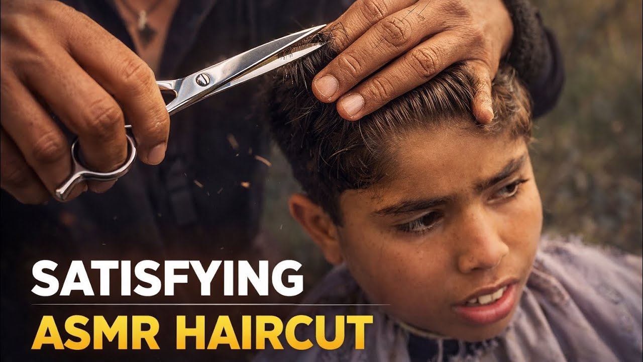 💈 Perfect Haircut ASMR – Crisp Cutting Sounds & Fresh Style