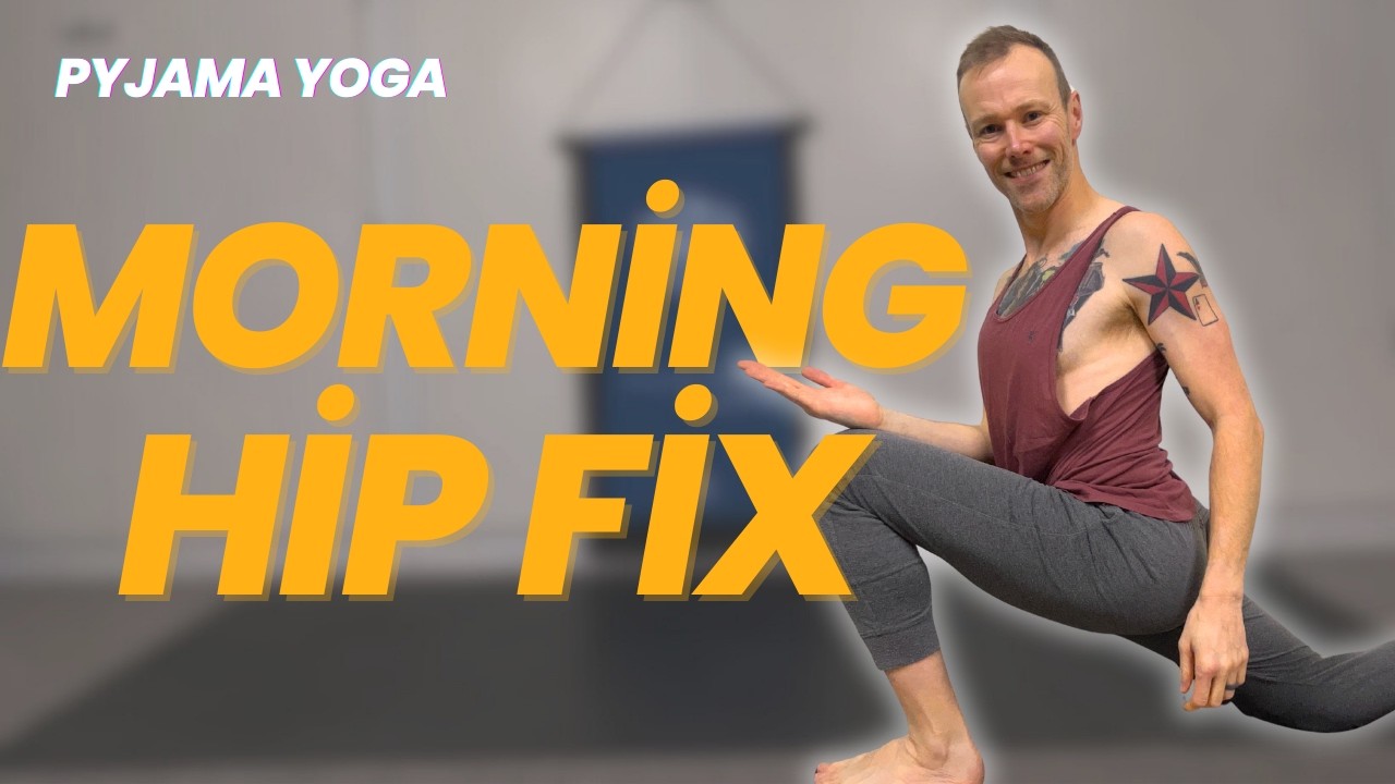 Wake Up Stiff Hips? | 5 Minute Pyjama Yoga Reset