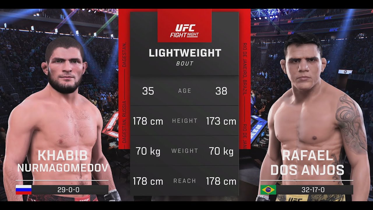 Khabib Nurmagomedov vs Rafael Dos Anjos | FULL FIGHT (PS5) - UFC 5