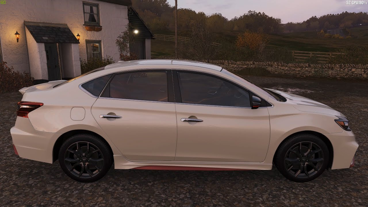 Forza Horizon 4 - 2018 Nissan Sentra Nismo - Car Show Speed Jump Crash Test . 1440p 60fps.