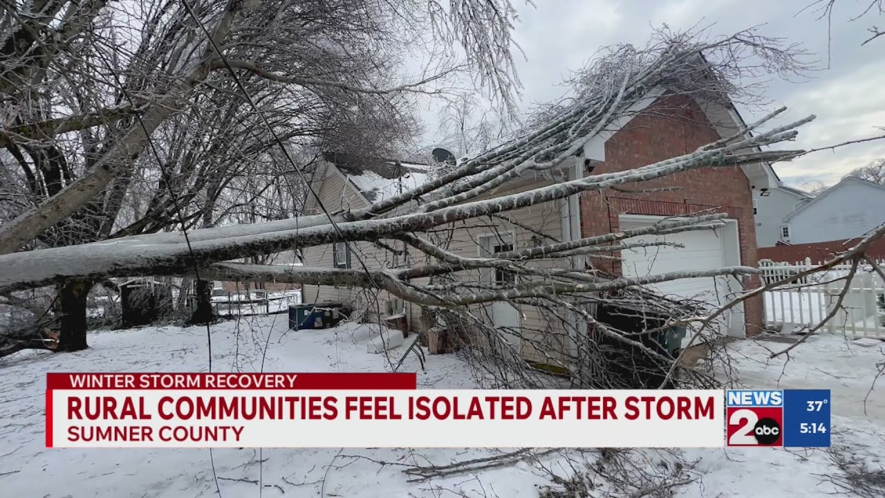 Rural communities in Sumner County feel isolated after storm