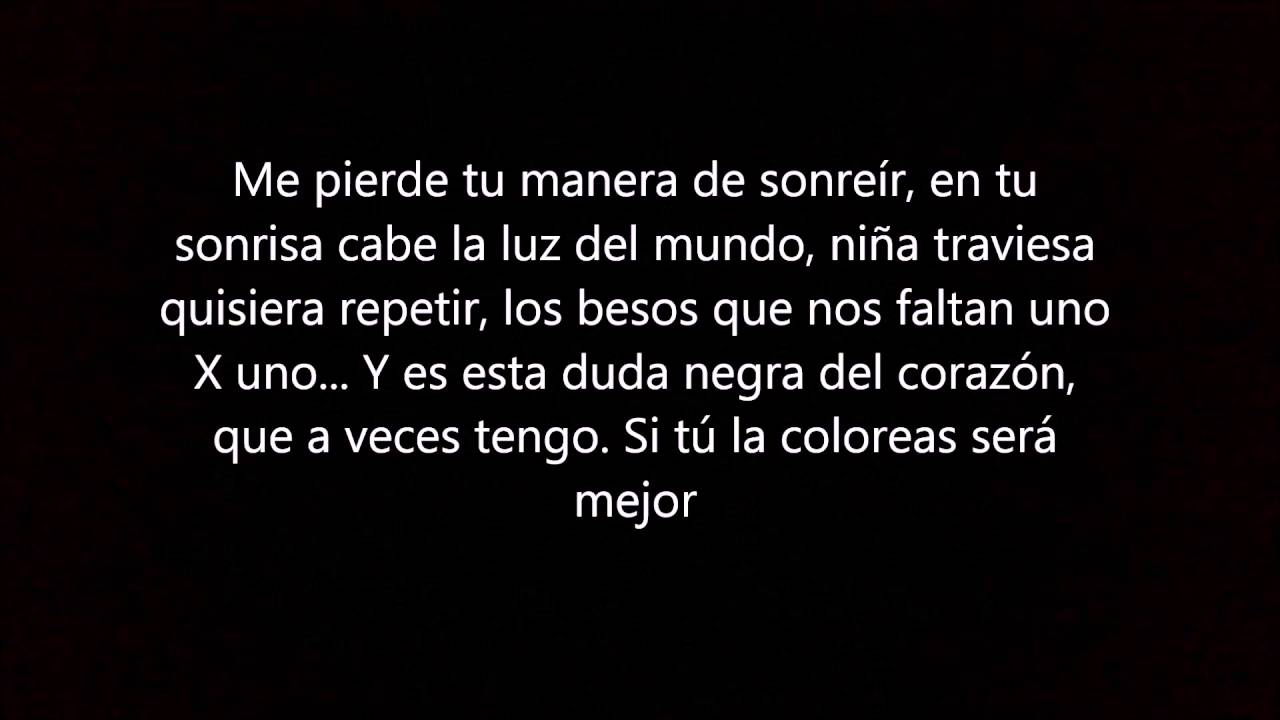 Manuel Carrasco - Uno X uno (letra)