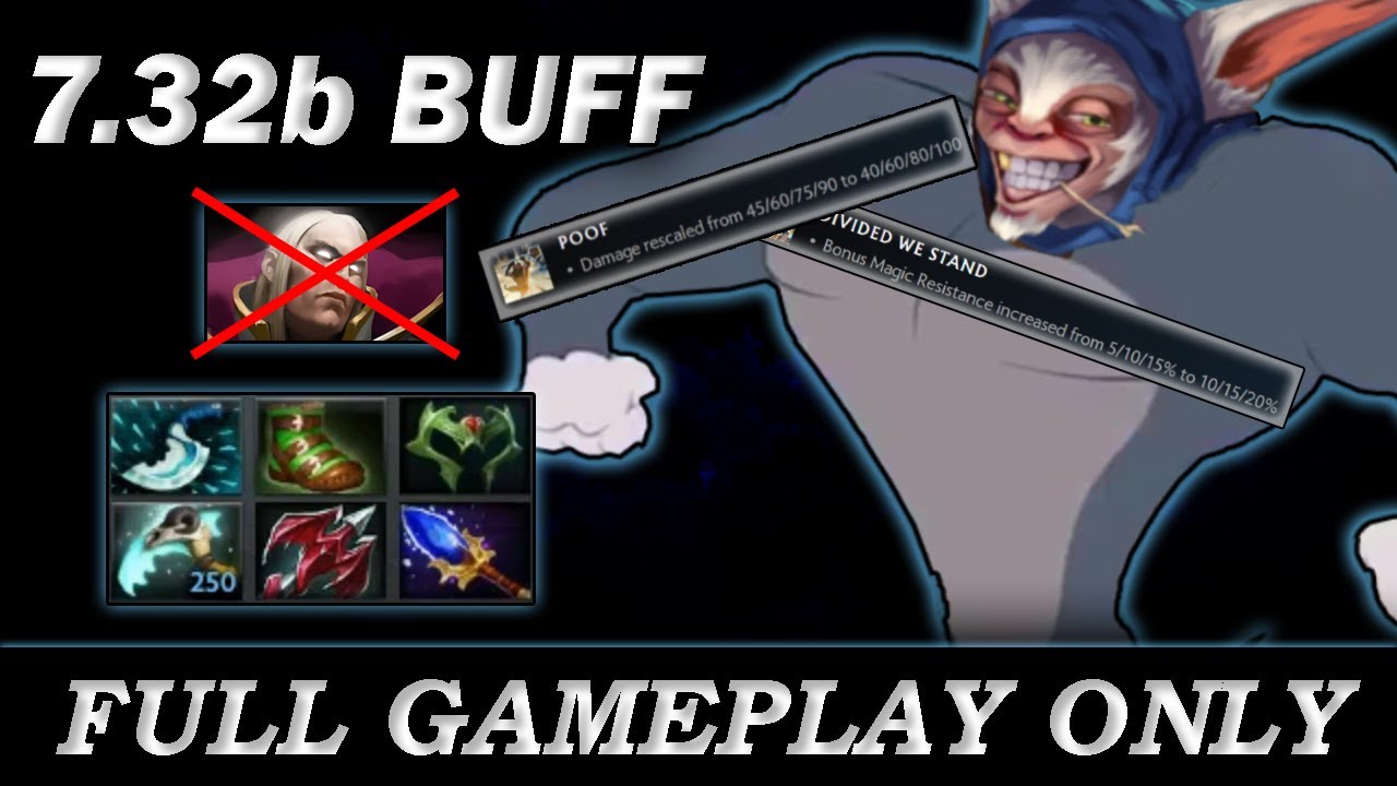 7.32b Meepo, Nice Buff Gaben Thank You 😘  - Full Gameplay Meepo #173