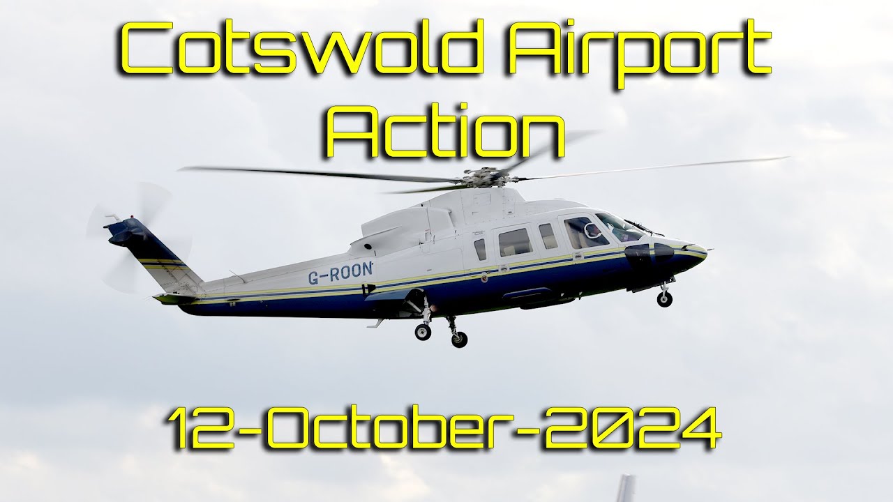 Cotswold Airport Action. a quieter Saturday,  still plenty of interesting visitors 12-Oct-2024