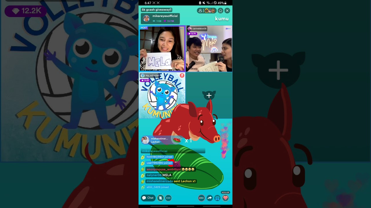 Mika Reyes live on Kumu with Kim Fajardo and Mela Tunay - September 28, 2021