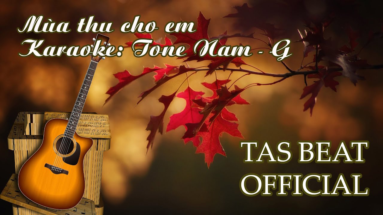 Karaoke Mùa thu cho em - Tone Nam (Bossa) | TAS BEAT