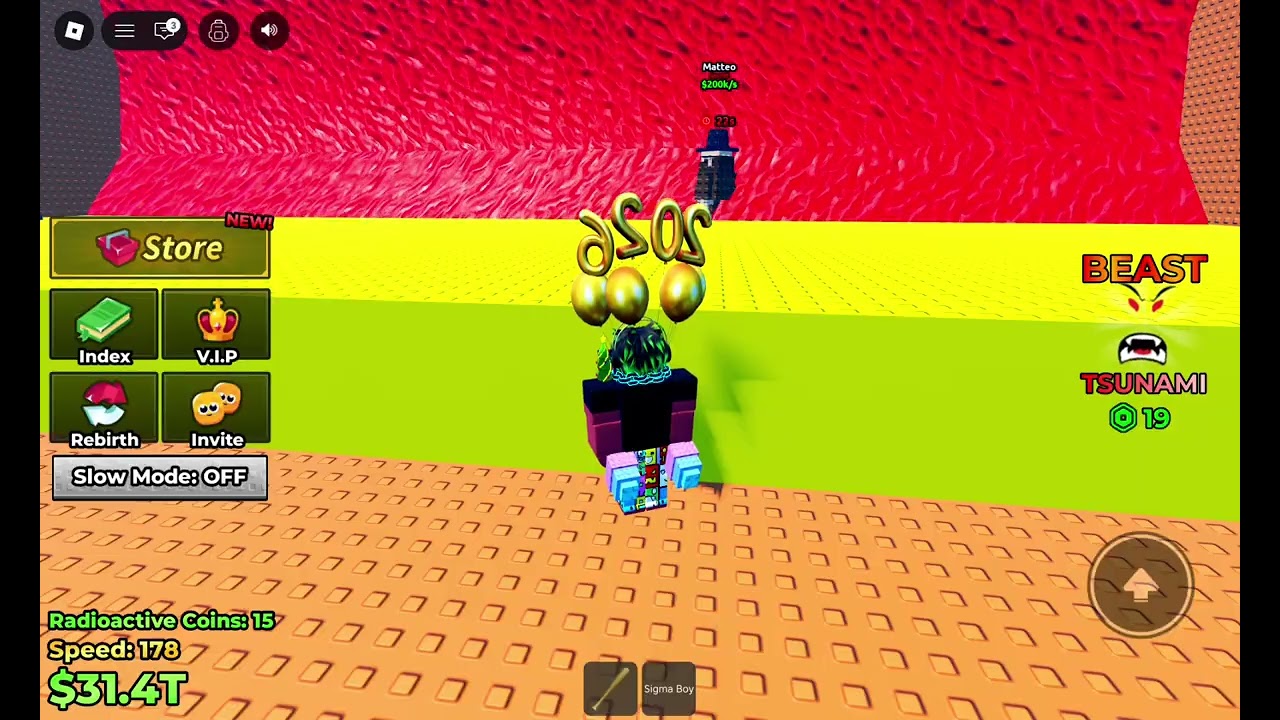 Pranking my cousin in escape tsunami for brainrots