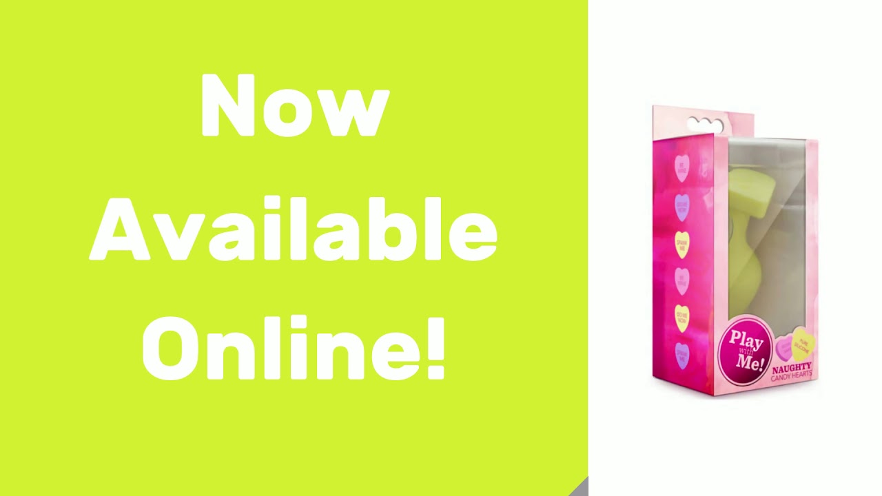LonJoy - Blush Novelties Candy Heart Butt Plug Spank Me Yellow