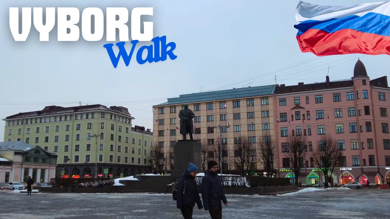 Walk in Vyborg, Russia 🇷🇺 2K 60 fps