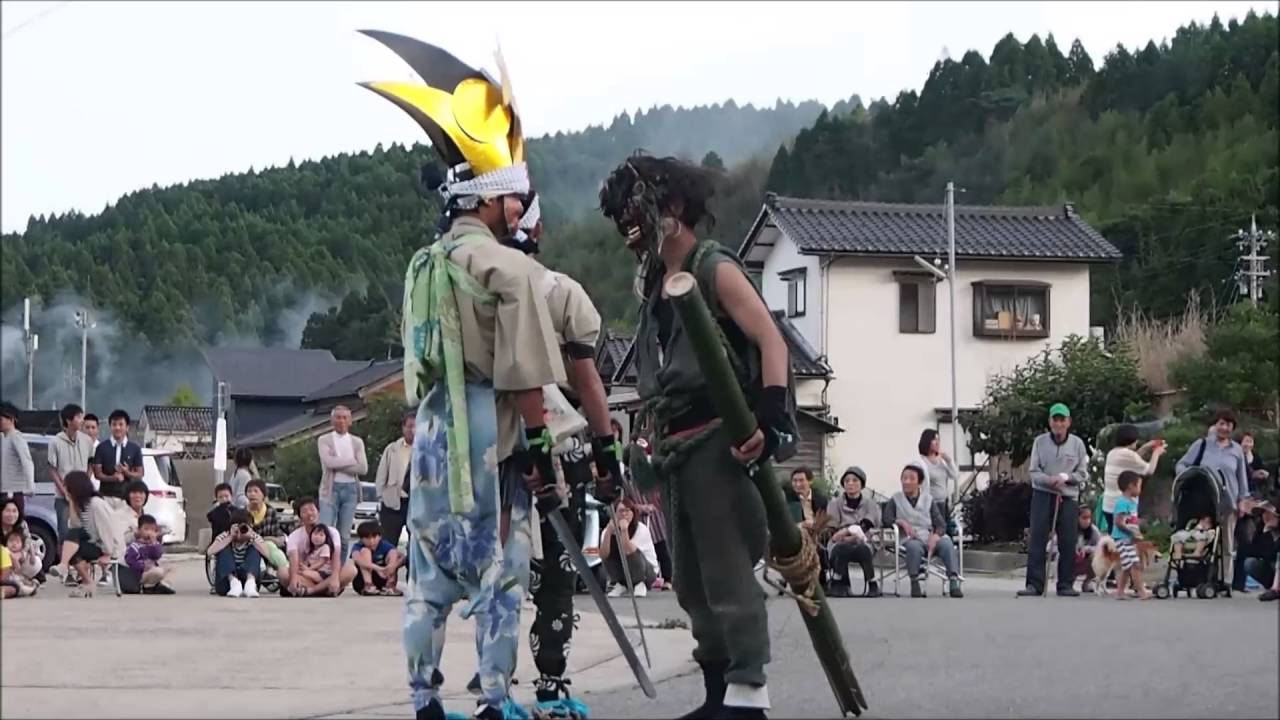 七尾市能登島 曲の獅子舞 20160924(土)