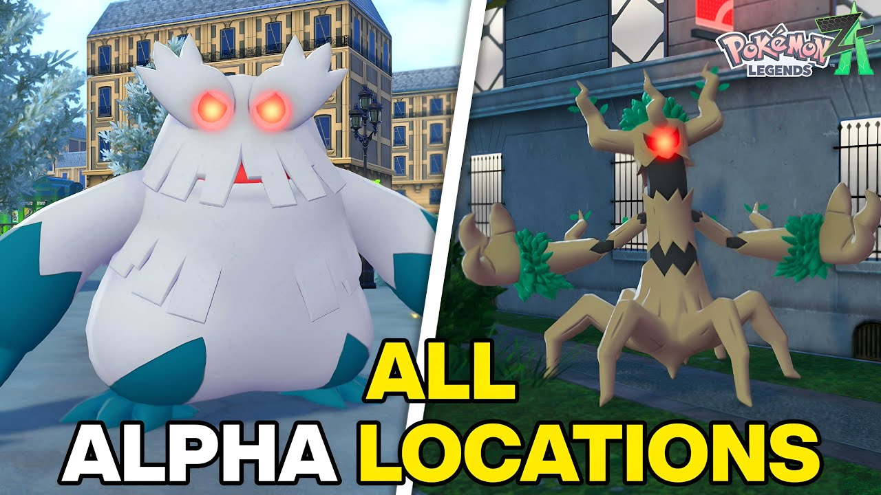 All Wild Zones Alpha Locations - Pokemon Legends Z-A