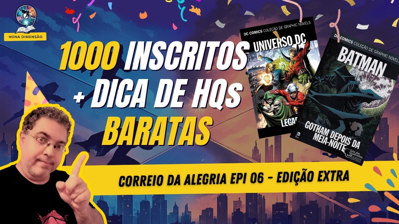 Comemorando 1000 inscritos + DICA de quadrinhos baratos!