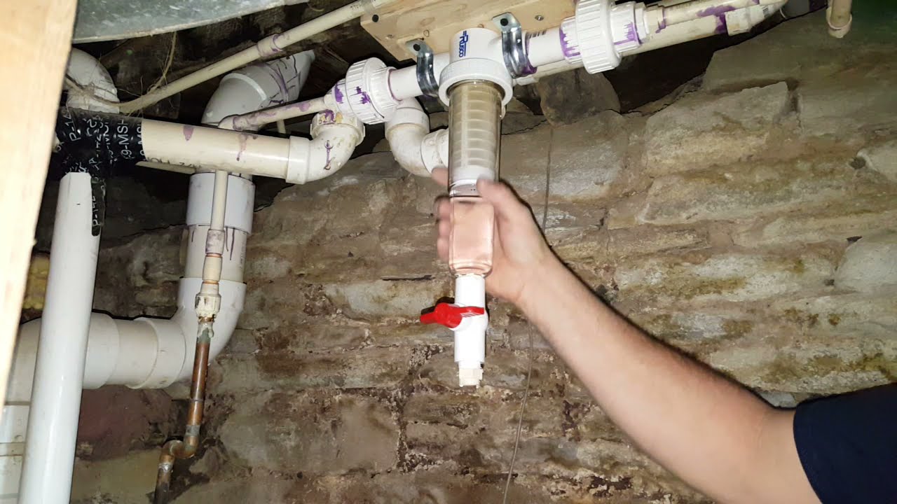 rusco1-60ST-F screen sediment trapper system plumbing