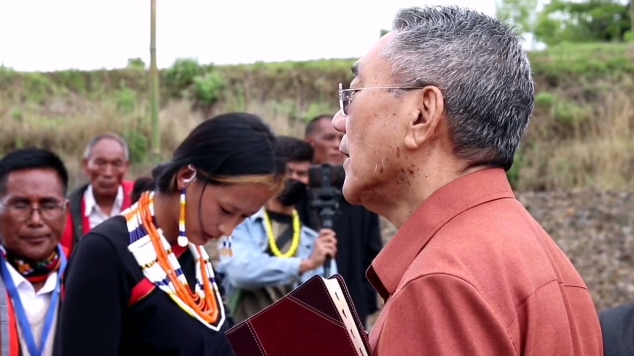 The Kikrüma Village local ground ,Unveiling of Foundation Stone by Shri.Thenucho Tunyi Ex.Minister