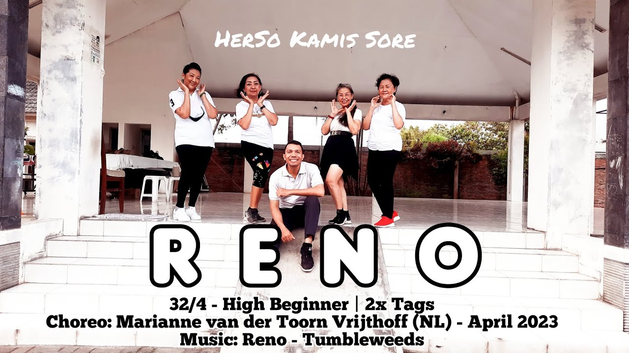 Reno Line Dance | High Beginner | Marianne Van Der Toorn Vrijthoff (NL) | Demo by HerSo Kamis Sore