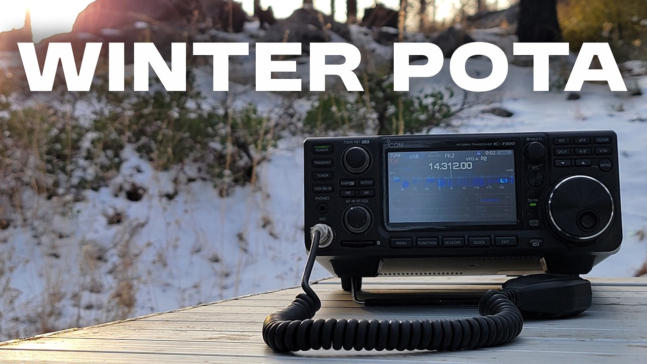 Winter Ham Radio POTA Activation In El Dorado National Forest | Icom 7300 | Chameleon SS17