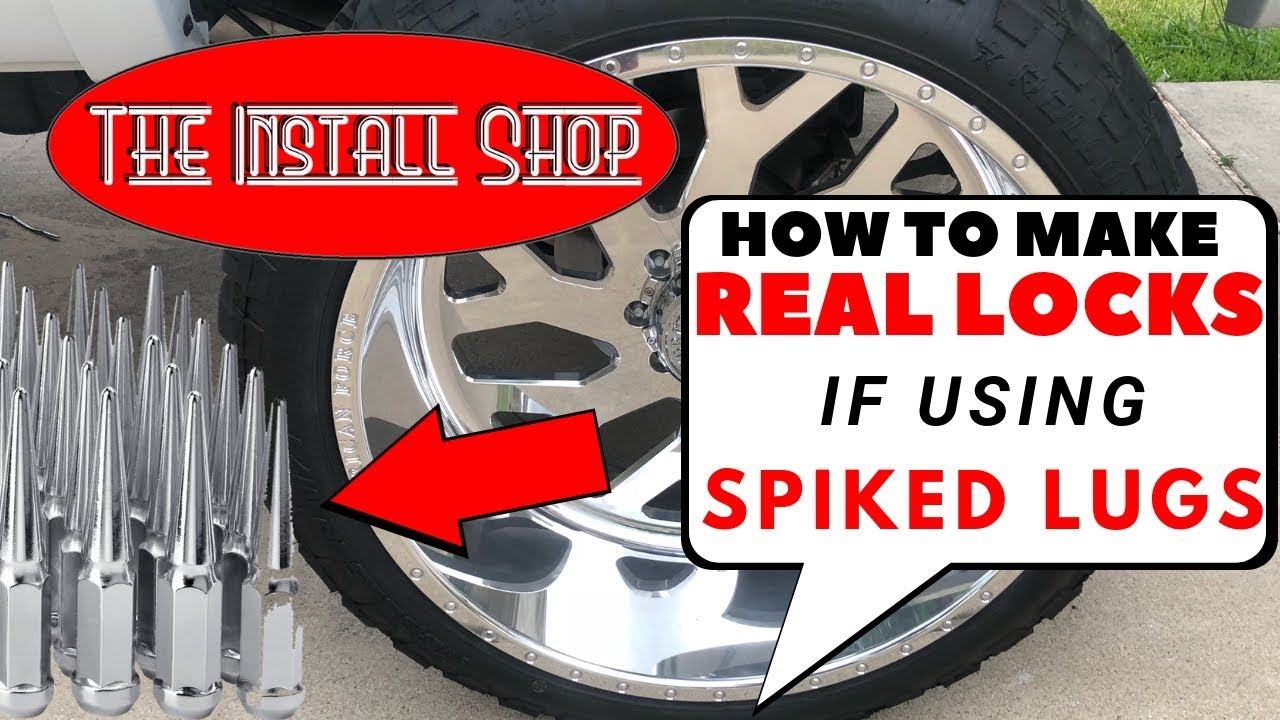 HOW TO MAKE WHEEL LOCKS FOR SPIKED LUGS