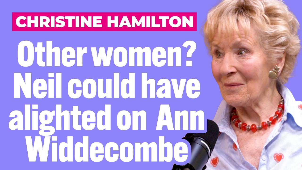 Former MP’s wife turned TV personality Christine Hamilton talks cheating husbands and sex scandals