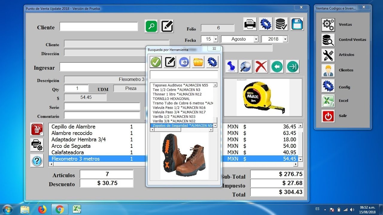 Punto de Venta en Excel - Instalación
