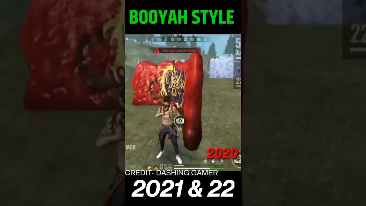 Booyah style of free fire 2017 to 2022 #garena free fire #booyah
