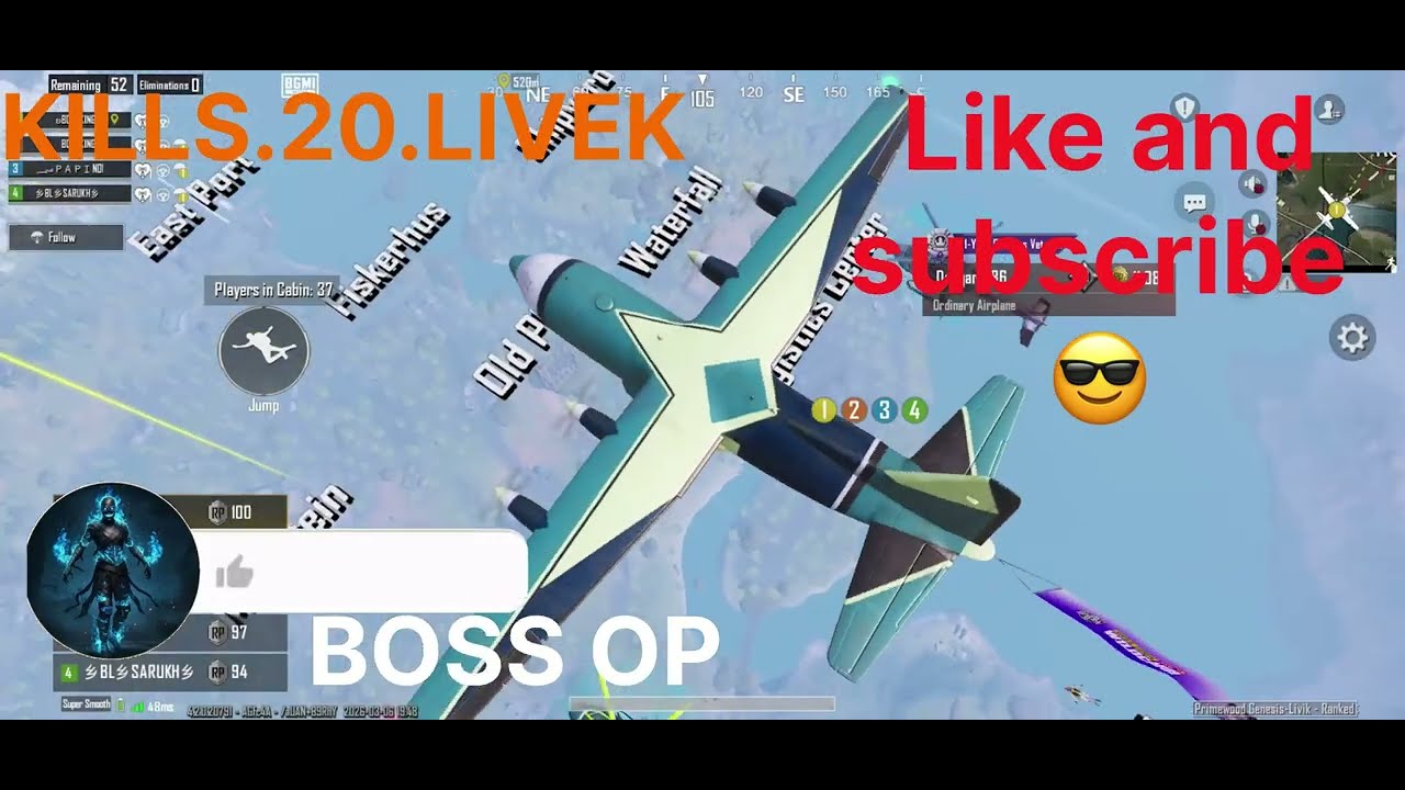 ￼OP,KILLS,20,LIVEK,MAP,MAY#1v4, clutch😎￼