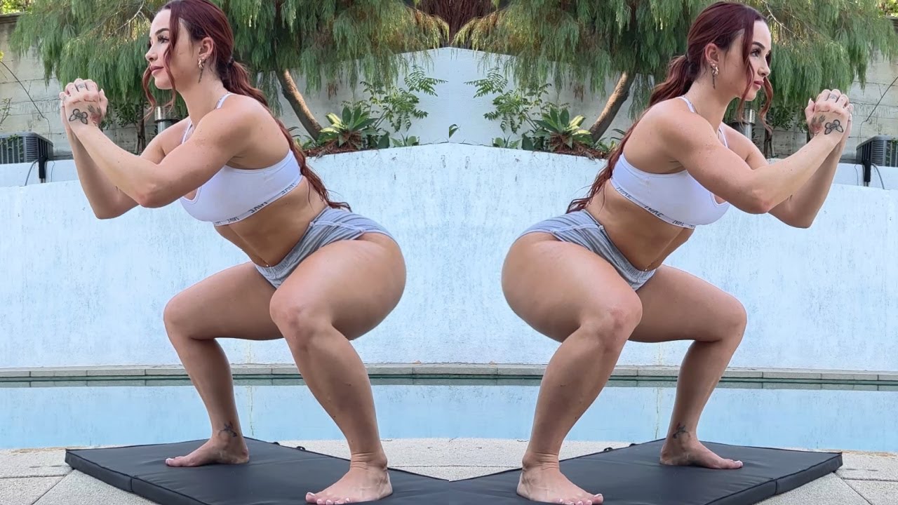 Thick Thighs and Thick Hips Girls Squat Workout!!