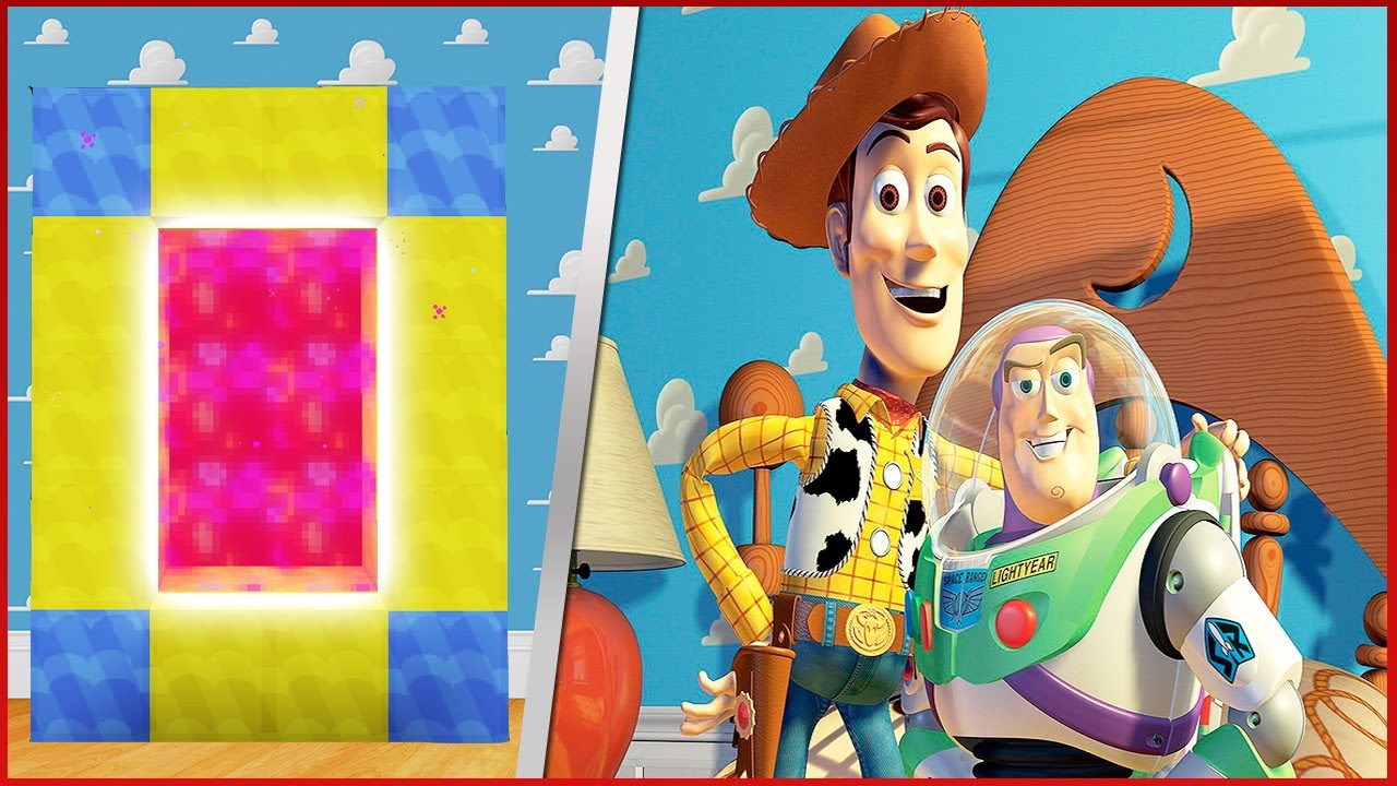 COMO FAZER UM PORTAL PARA O MUNDO DO TOY STORY - Minecraft