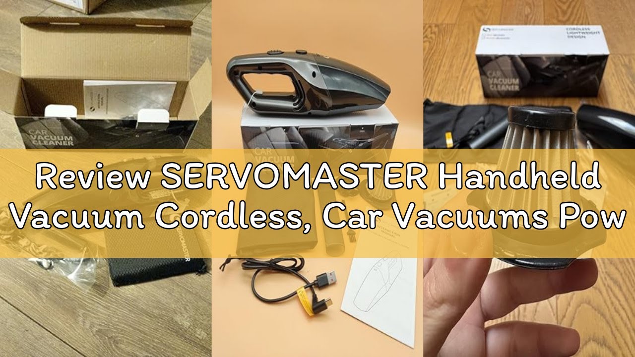 Review SERVOMASTER Handheld Vacuum Cordless, Car Vacuums Powerful with Rechargeable Battery, Portabl
