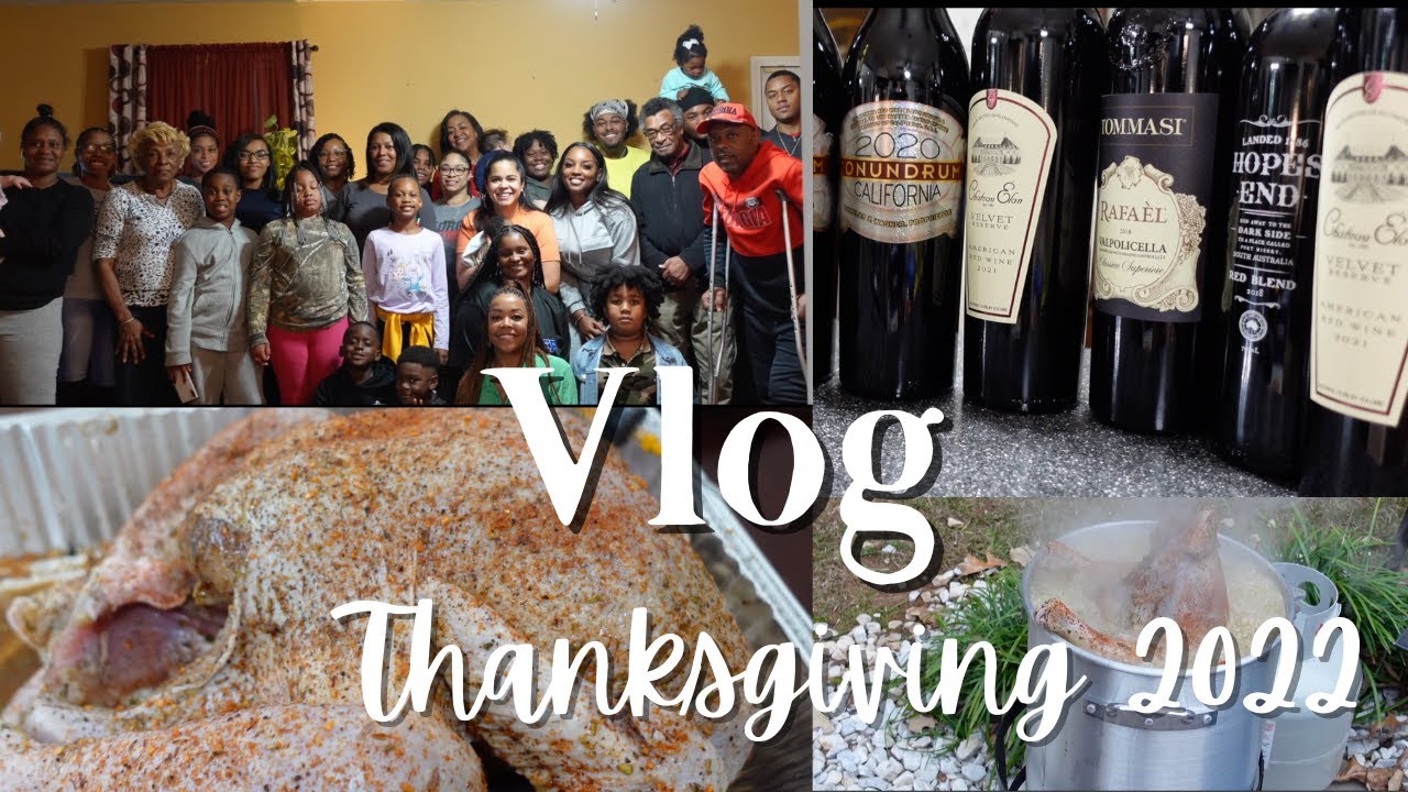 Thanksgiving Vlog: $200 Deep Fried Turkey | Deviled Egg Recipe | Mac & Cheese Gone Wrong | Good Wine
