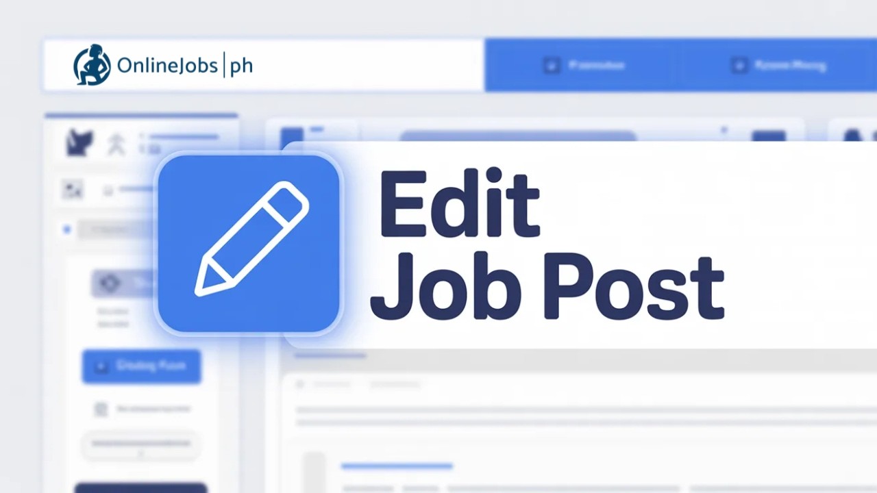 Edit Job Posts on OnlineJobs.ph the Right Way (Quick & Easy Fix)